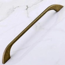 MarkEntegra Mutfak Dolabı Için Antik Sarı Metal Kulplar - 192 mm