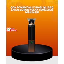 Erkekler Için 3 In 1 Şarjlı Bakım Seti – 7300 Rpm Güçlü Motor ve Sessiz Çalışma - Lisinya