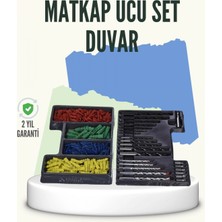 Pileli Store Matkap Ucu Seti 24 Parça Organizer Kutulu Ahşap Metal Beton Uyumlu