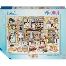 MarkEntegra Yetişkinler Için 1000 Parça Çılgın Kediler Puzzle