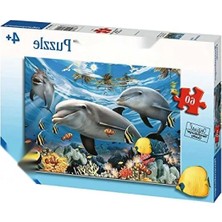 MarkEntegra 60 Parça Renkli Yunuslar Puzzle