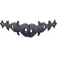 Pileli Store Pilelistore Antika Tarz Dekoratif Pirinç Kelebek Gönye - Yan, 105X105 Mm, Oksit