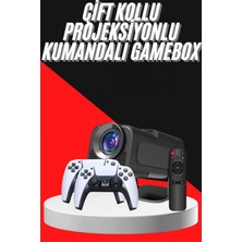 Pileli Store Retro Video Oyunu Konsolu Android Tv El Oyun Konsolu Wıfı Taşınabilir Projeksiyon Cihazı