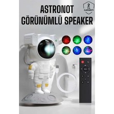 Pileli Store Astronot Görünümlü Projeksiyon Speaker Taşınabilir