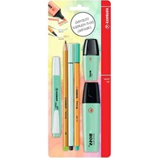 MarkEntegra Pastel Renk Kalem Seti - 6'lı Yeşil Renk Seçeneği