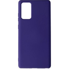 Asa Store Samsung Galaxy Note 20 Kılıf Nano Içi Kadife Silikon - Mor
