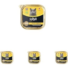 MarkEntegra Organik Tavuklu Soslu Parçalar Yetişkin Kedi Maması 85 gr (4 Paket)
