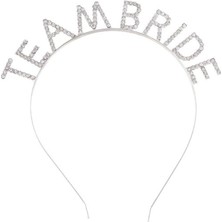 Pileli Store Gümüş Kaplama Kristal Taşlı Team Bride Taç 16X17 cm