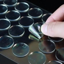 MarkEntegra Çift Taraflı Yuvarlak Nano Montaj Bandı, 10MM Yapışkan Nokta ile Iz Bırakmaz