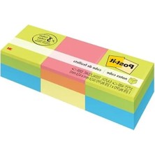 MarkEntegra Yapışkan Not Kağıtları, 2x2 Inç, 3 Küp, Çeşitli Renklerde