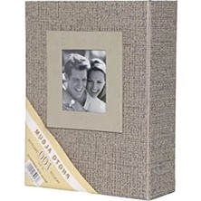 MarkEntegra 10X15 cm Kapasiteli 100 Fotoğraf Yüksek Kaliteli Koton Albüm - Vizon