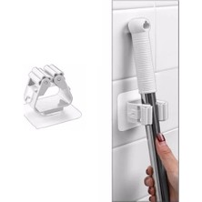 Nacario Mey Ithalat® 1 Adet Yapışkanlı Pratik Mop Tutucu Beyaz