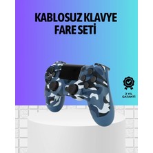 Pileli Store Şarjlı Kablosuz Ps4 Oyun Kolu Titreşimli Hassas Kontrol