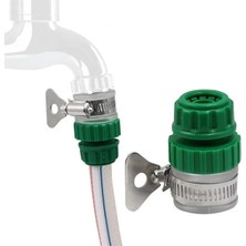 MarkEntegra 4 Adet Hızlı Bağlantılı Musluk Adaptörü ve Anahtar Hortum Kelepçesi, Ayarlanabilir