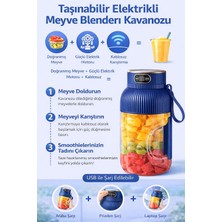 Aksoy Homestyle Taşınabilir Şarjlı Blender 1200 ml Şarjlı Spor Smoothie Shake Karıştırıcı