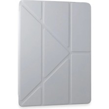 Asa Store Samsung Galaxy Tab A9 Kılıf Kalemlikli Mars Tablet Kılıfı - Gri