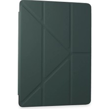 Asa Store Samsung Galaxy Tab A9 Kılıf Kalemlikli Mars Tablet Kılıfı - Koyu Yeşil