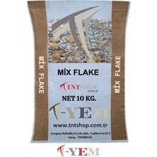 Tnt Shop T-Yem Mix Flake 10 kg - Mısır ve Arpa Ezme Flake Yem