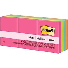 MarkEntegra Yapışkan Notlar, 3.8x5 Cm, 12 Ped, Parlak Renkler, Kolay Kaldırma