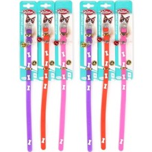 MarkEntegra Silikon Boyun Tasması - Kemik Desenli Zilli 2'li Paket