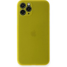 Nacario Mey Ithalat®   iPhone 11 Pro Max Kılıf Pp Ultra Ince Kapak - Sarı