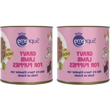 MarkEntegra Mini Irk Yavru Köpekler Için Soslu ve Kuzulu Konserve Mama 200 gr (2 Paket)