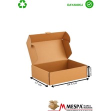 Meşpa Ambalaj 34.5 x 17 x 20.5 cm Kargo Kutusu 25 Adet – Karton Ürün Gönderim ve Paketleme Kutusu