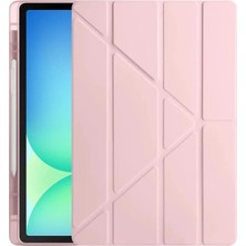 Asa Store Ipad Pro 11 (2024) Kılıf Kalemlikli Hugo Tablet Kılıfı - Rose Gold