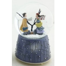 Pileli Store Kış Masalı Kar Küresi Büyük Boy