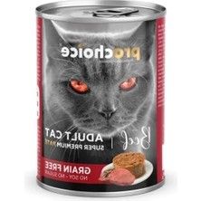 MarkEntegra Tahılsız, Sığır Etli Ezme, 400 G x 12 Adet, Yetişkin Kedi
