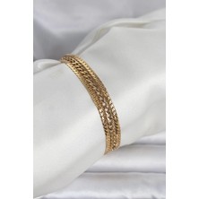 SHC4200 Çelik Gold Renk 3'lü Kadın Bileklik