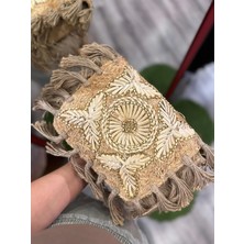 Yılday Gür Butik Saçaklı Hasır Çanta - Özel Tasarım, Şık ve Doğal