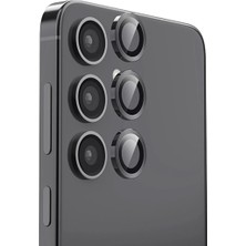 Asa Store Samsung Galaxy S24 Fe Raze Metal Kamera Lens - Siyah