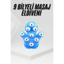 Pileli Store 9 Bilyeli Masaj Eldiveni Tüm Vücut Masajına Uygun Kafa Masaj Aleti
