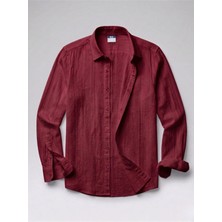 Erkek Armürlü Yarım Oversize Müslin Gömlek