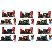 Senka Mey Ithalat® 1:14 Sesli ve Işıklı Çek Bırak Yarış Motosikleti