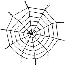 Nacario Mey Ithalat® Halloween Cadılar Bayramı Örümcek Ağ Dekor Siyah 1.5 Metre