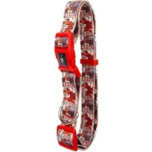 MarkEntegra Ayarlanabilir Köpek Boyun Tasması - Emniyet Tokalı, Tüy Toplamaz, Yıkanabilir, Paws Renk, Büyük ve