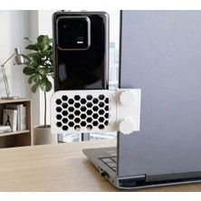 Noveria Tech Monitör & Laptop Yan Telefon Tutucu Aparat | Yan Montajlı Universal Telefon Standı
