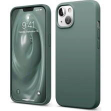 Asa Store Iphone 14 Kılıf First Silikon - Koyu Yeşil