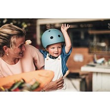 Cekar Store Scoot And Ride Sr-Kask, Xs-Mavi Çelik Reflektörlü Bisiklet Üniseks, 45 Bıs 51 cm