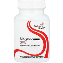 Seeking Health (Özelsporcugıdaların'dan !!) Molybdenum 500MG Molybdenum Glycinate Chelate Healthy Detoxification (90 Veg Capsules)45.