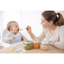 IKEA Korken Vakumlu Mama Kavanozu ve Kaşık Seti