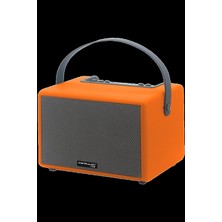 Pileli Store Pilelistore   F31 50W Sürücülü 2 Adet Mikrofonlu Bt 5.2 Kablosuz Hoparlör - Turuncu