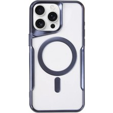 Asa Store Iphone 15 Pro Max Kılıf Boyi Magsafe Silikon Kapak - Lacivert