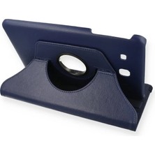 Asa Store Samsung Galaxy T560 Tab E 9.7 Kılıf 360 Tablet Deri Kılıf - Lacivert