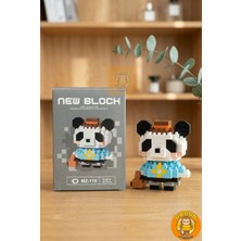 Ny Home Maceracı Panda Karakter Figürü 3D Yapboz Puzzle Yapı Oyuncakları