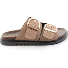Bambi Vizon  Kadın Terlik K04688002872