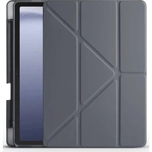 Asa Store Huawei Honor Pad X9 11.5 Kılıf Kalemlikli Mars Tablet Kılıfı - Koyu Gri