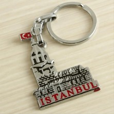 Pileli Store Kız Kulesi Istanbul Yazılı Metal Anahtarlık